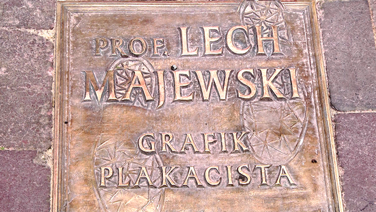 Lech Majewski w Alei Sław.