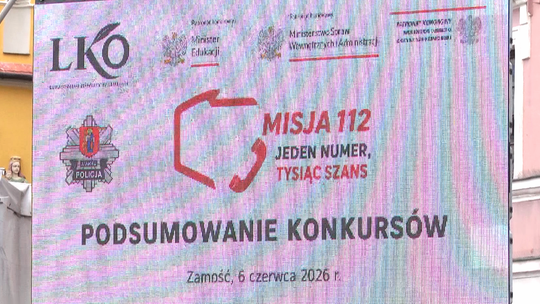 „Misja 112 – jeden numer, 1000 szans” – finał konkursu w Zamościu