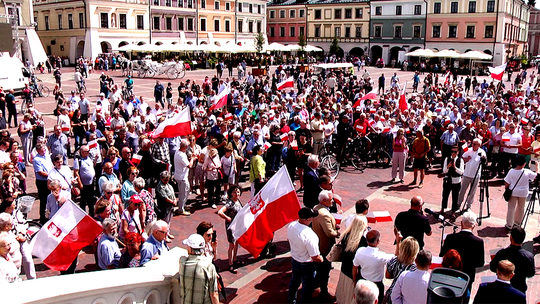 Protest przeciw imigrantom