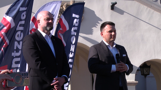 Sławomir Mentzen spotkał się z mieszkańcami Zamościa