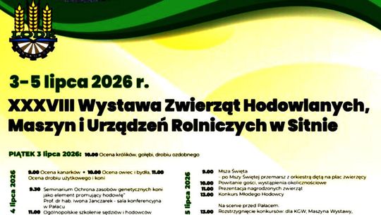 XXXVIII Wystawa Zwierząt Hodowlanych, Maszyn i Urządzeń Rolniczych w Sitnie