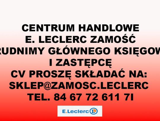 E.Leclerc zatrudni księgowego i zastępcę