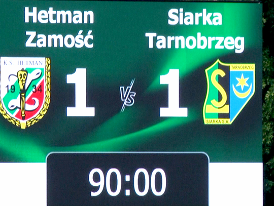 K.S. Hetman Zamość - Siarka Tarnobrzeg 1:1 (skrót)