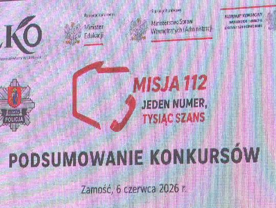 „Misja 112 – jeden numer, 1000 szans” – finał konkursu w Zamościu