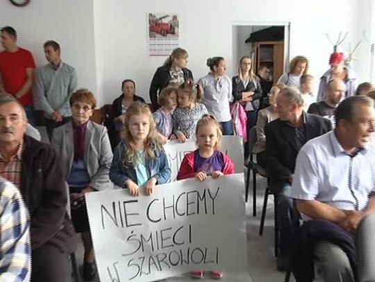 "Nie chcemy śmieci w Szarowoli" - protest mieszkańców 