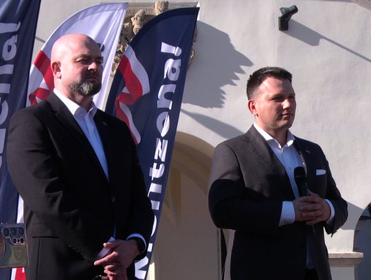 Sławomir Mentzen spotkał się z mieszkańcami Zamościa