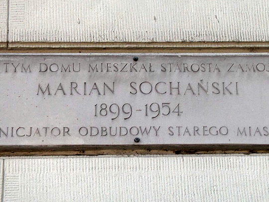 Upamiętnienie Mariana Sochańskiego.