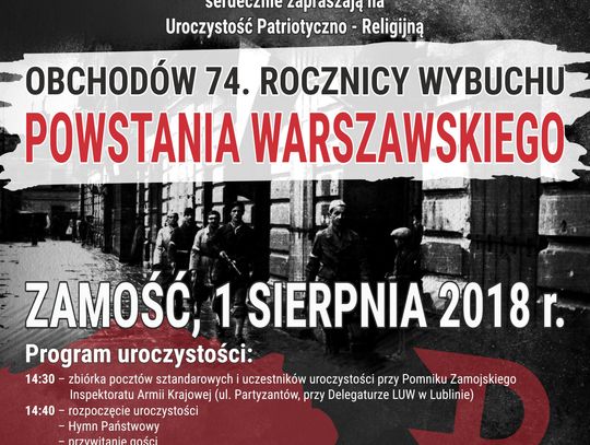 Uroczyste obchody 74. rocznicy wybuchu Powstania Warszawskiego