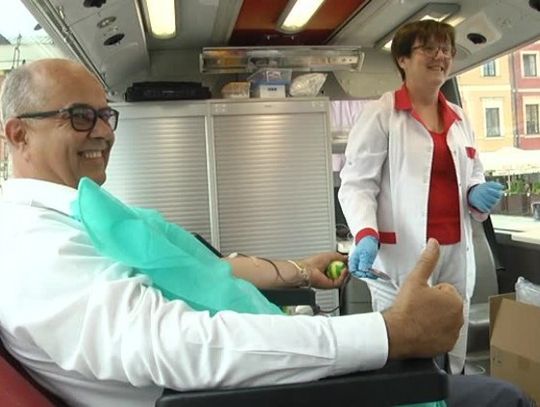 [VIDEO] Honorowi dawcy krwi - dzieciom