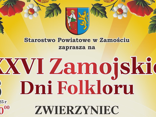 XXVI Zamojskie Dni Folkloru-Zaproszenie