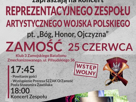 Zaproszenie na Koncert RZAWP – 25.06.2018 r.