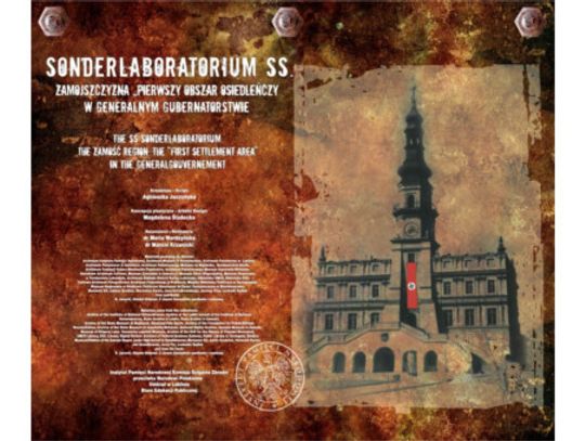 Zaproszenie na wystawę pt. „Sonderlaboratorium SS. Zamojszczyzna - pierwszy obszar osiedleńczy w Generalnym Gubernatorstwie”. 