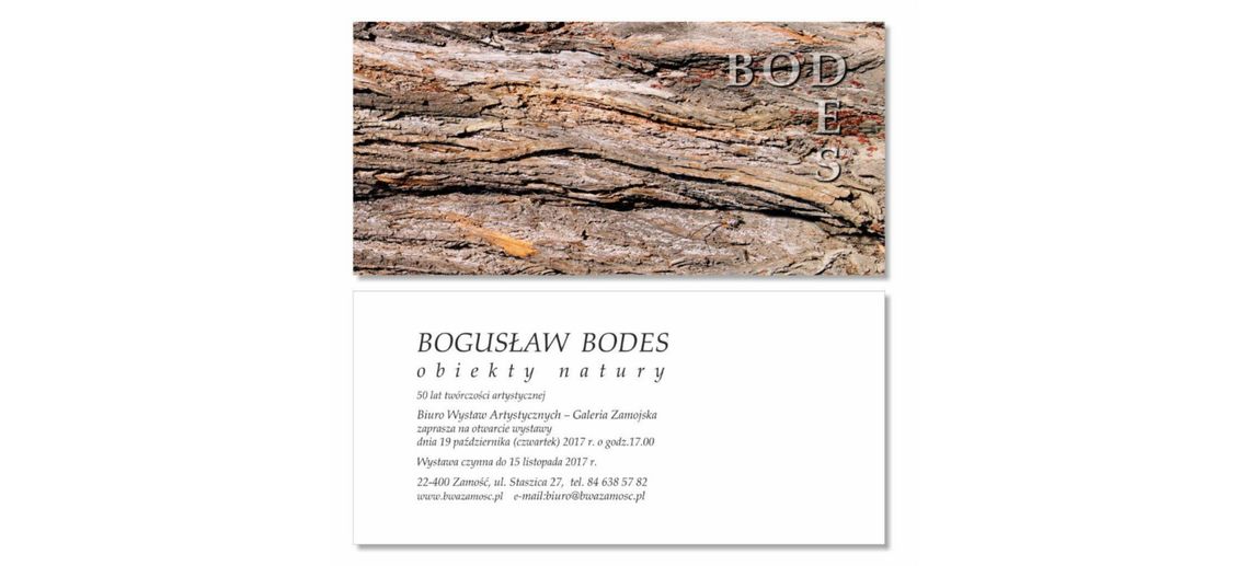 Bogusław Bodes „Obiekty natury” w BWA