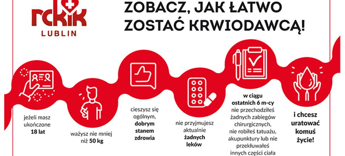Choroby i wypadki nie mają wakacji. RCKiK w Lublinie apeluje o oddawanie krwi