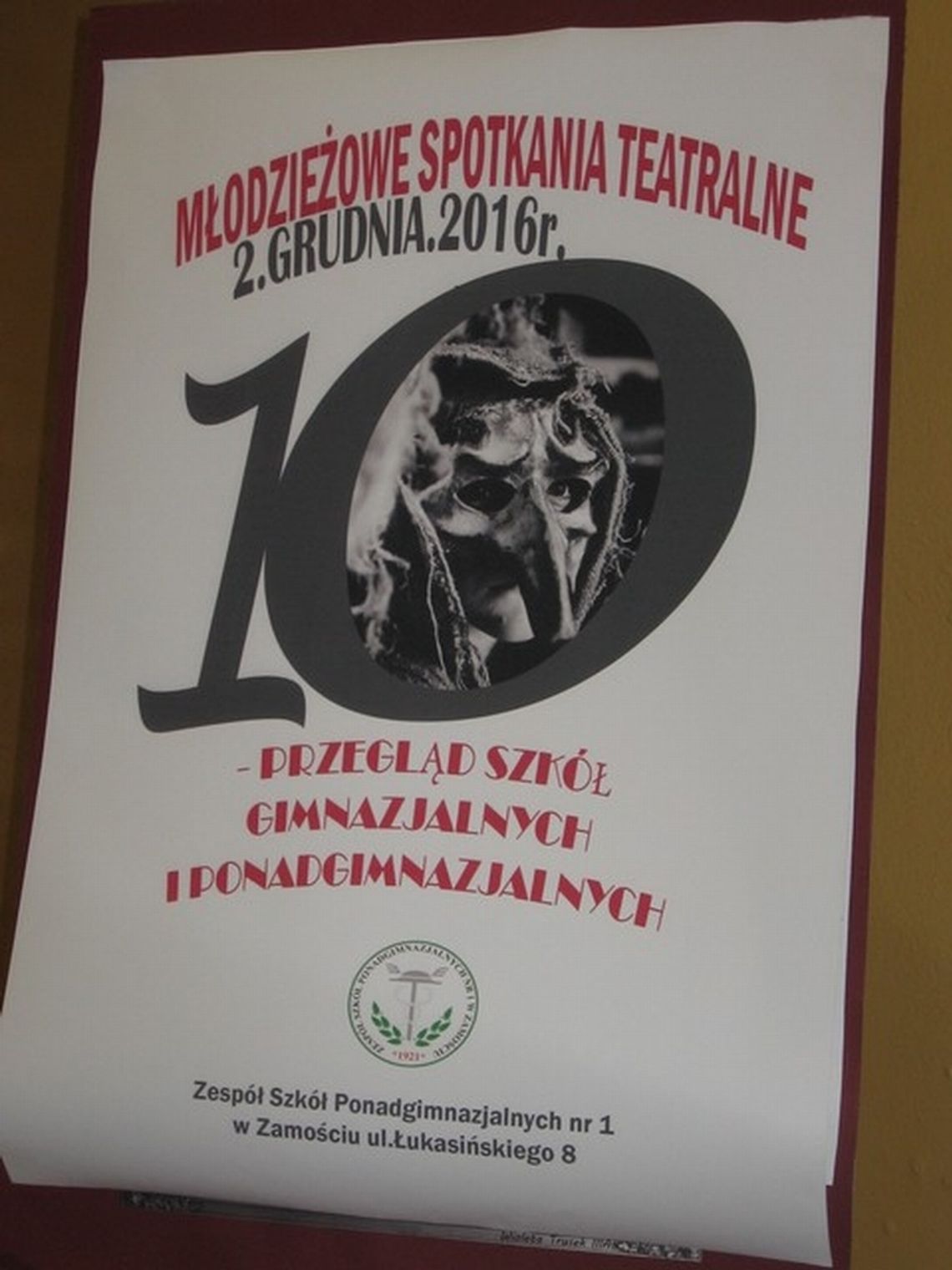 Gimnazjum z Komarowa laureatem Młodzieżowych Spotkań Teatralnych 2016