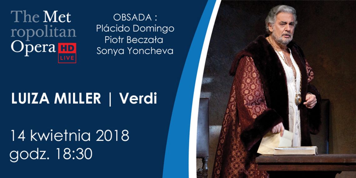 Giuseppe Verdi | LUIZA MILLER - transmisja opery