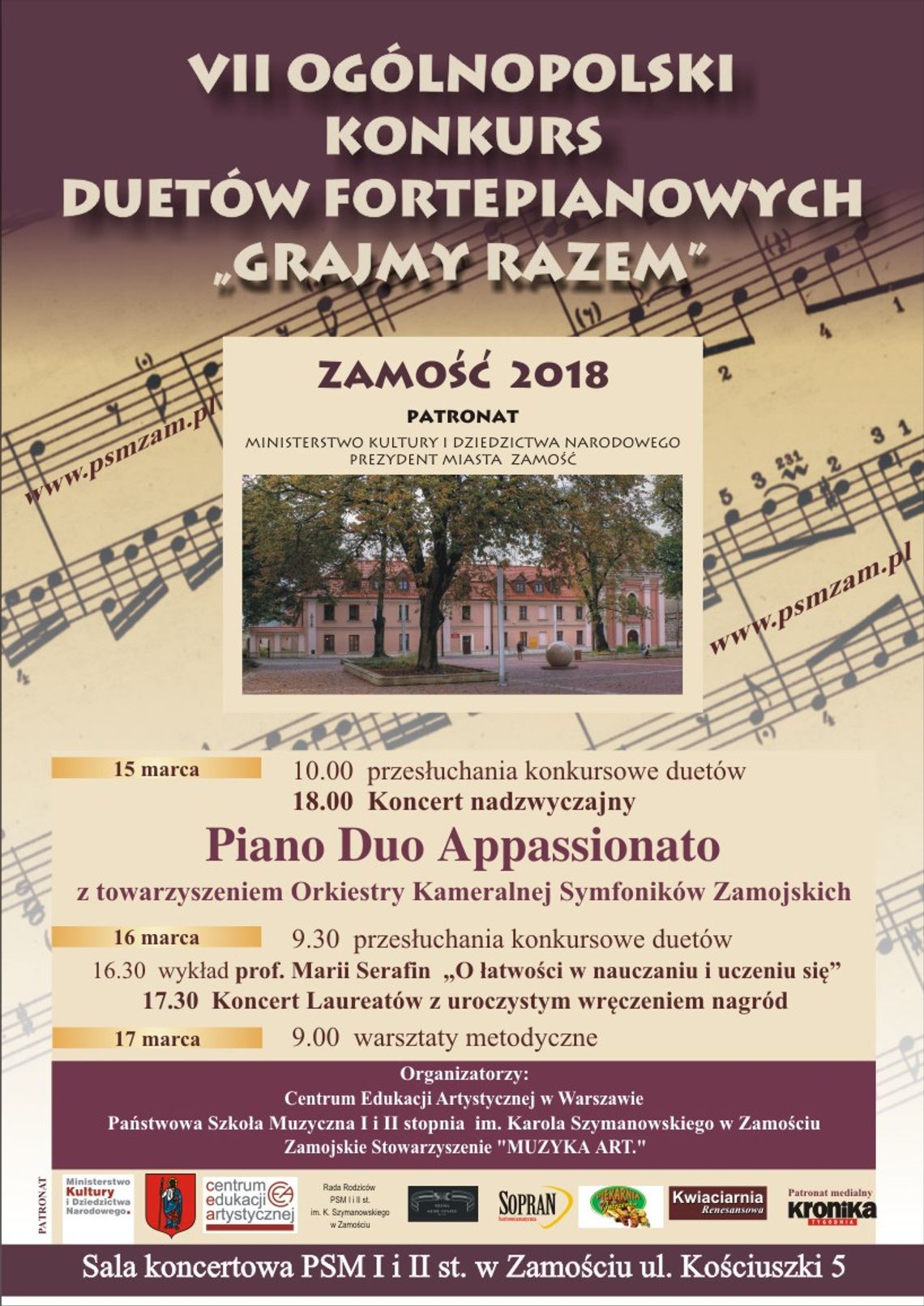 Grand Prix Ogónopolskiego Konkursu Duetów Fortepianowych znowu dla duetu z Zamościa?