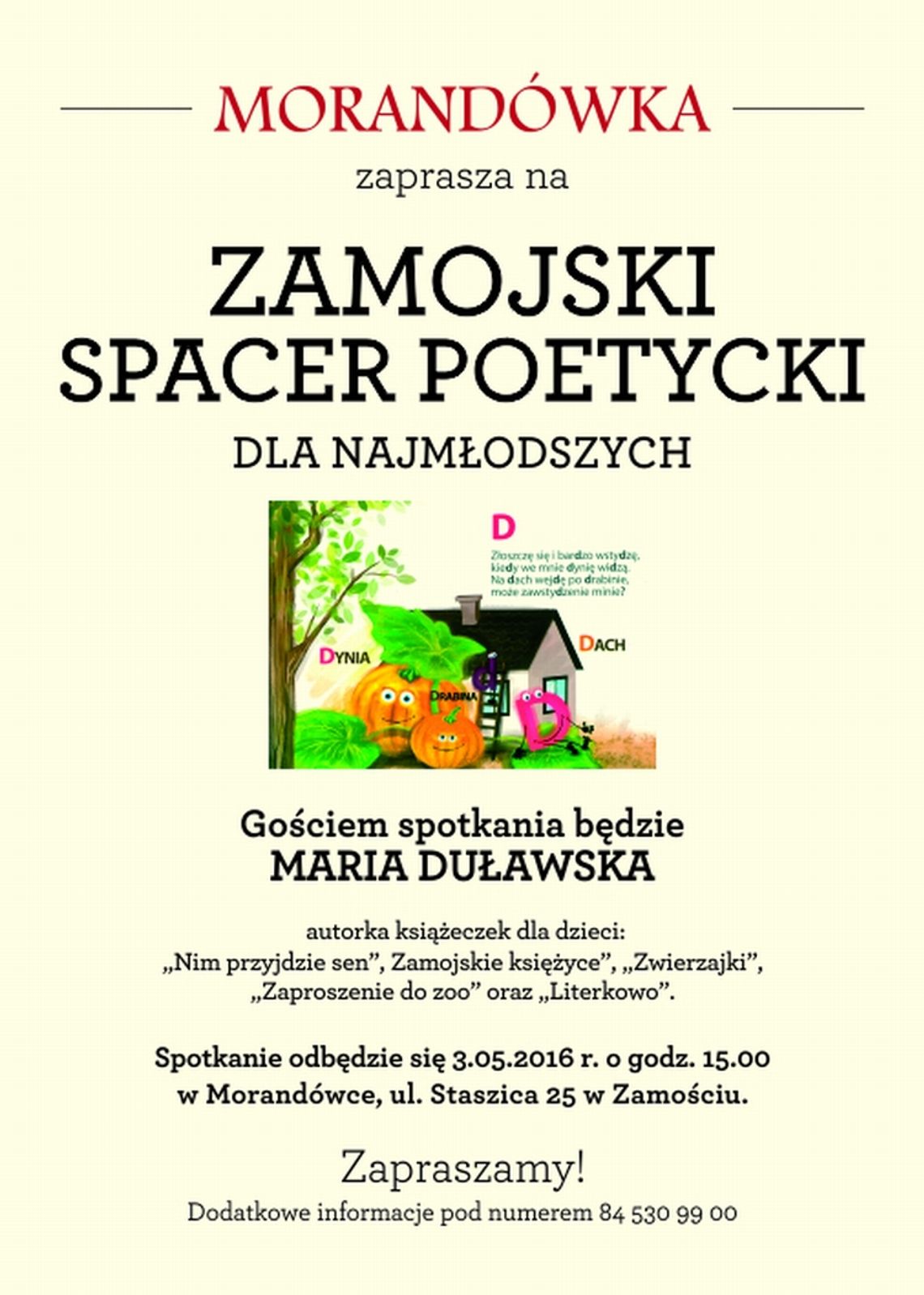 MAJÓWKA W MORANDÓWCE - SPACER POETYCKI