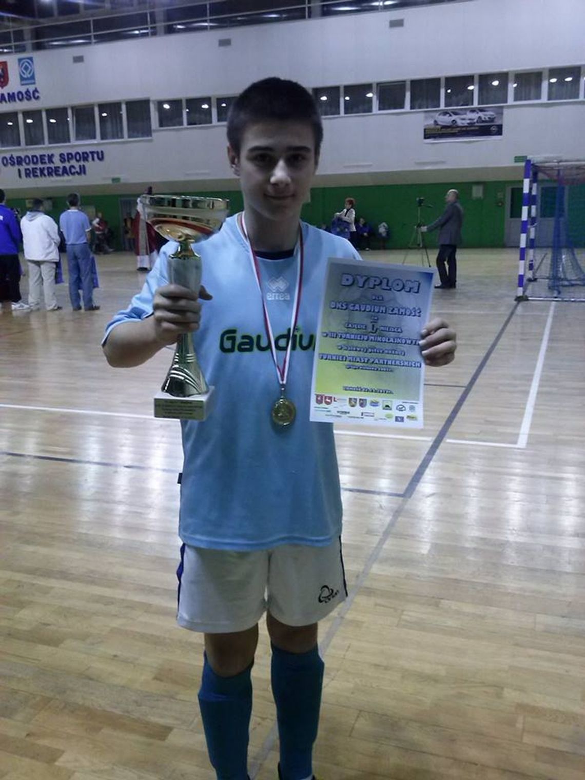 MICHAŁ WOLANIN z GAUDIUM ZAMOŚĆ W REPREZENTACJI POLSK U-15