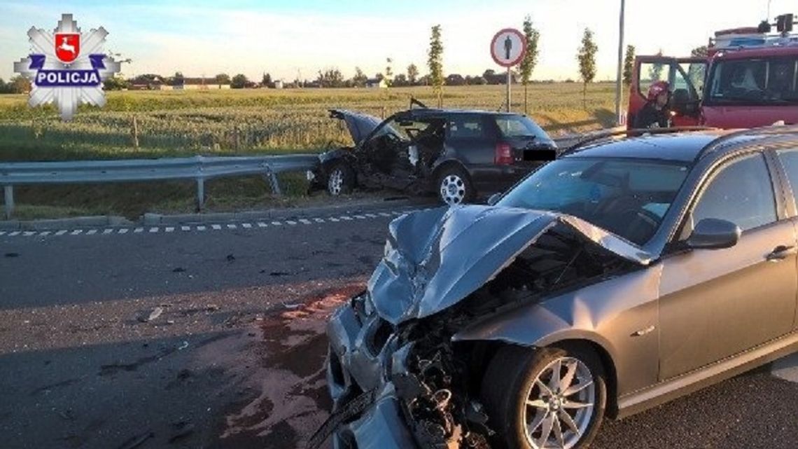 Pow. hrubieszowski: Nieudzielenie pierwszeństwa przejazdu przyczyną wypadku