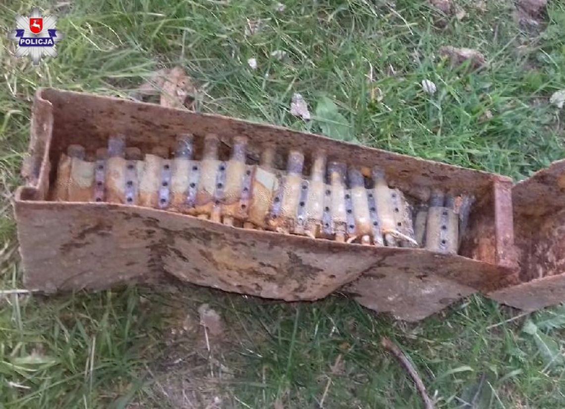 Skrzynka z amunicją odnaleziona w ogrodzie