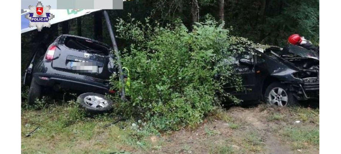 Tomaszów Lub.: Kobieta nie zatrzymała się na znaku „STOP”, 8 osób w szpitalu