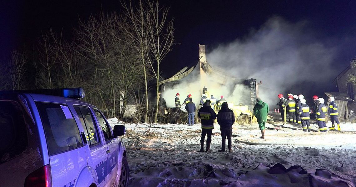 TRAGICZNY W SKUTKACH POŻAR DOMU