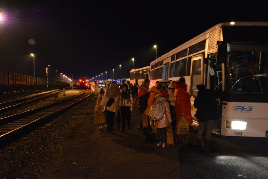  Trzeci pociąg z uchodźcami dotarł do Zamościa
