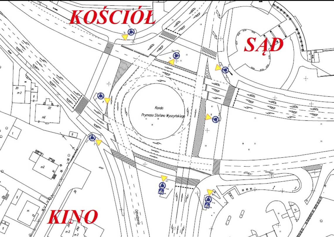 Uwaga! Zmiana organizacji ruchu na skrzyżowaniu ulic Wyszyńskiego, Odrodzenia, Zamoyskiego