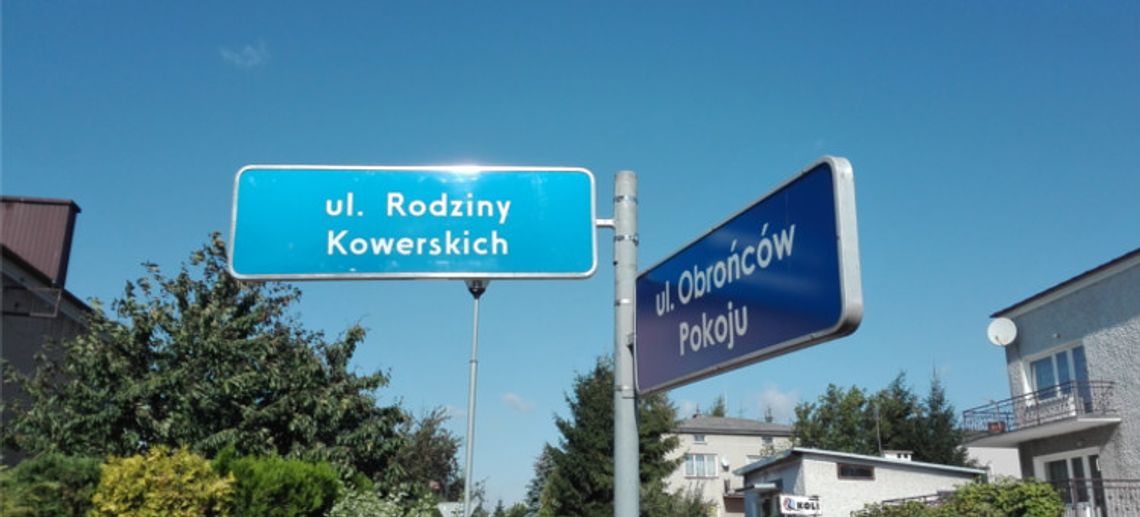 Wymiana tabliczek z nazwami ulic
