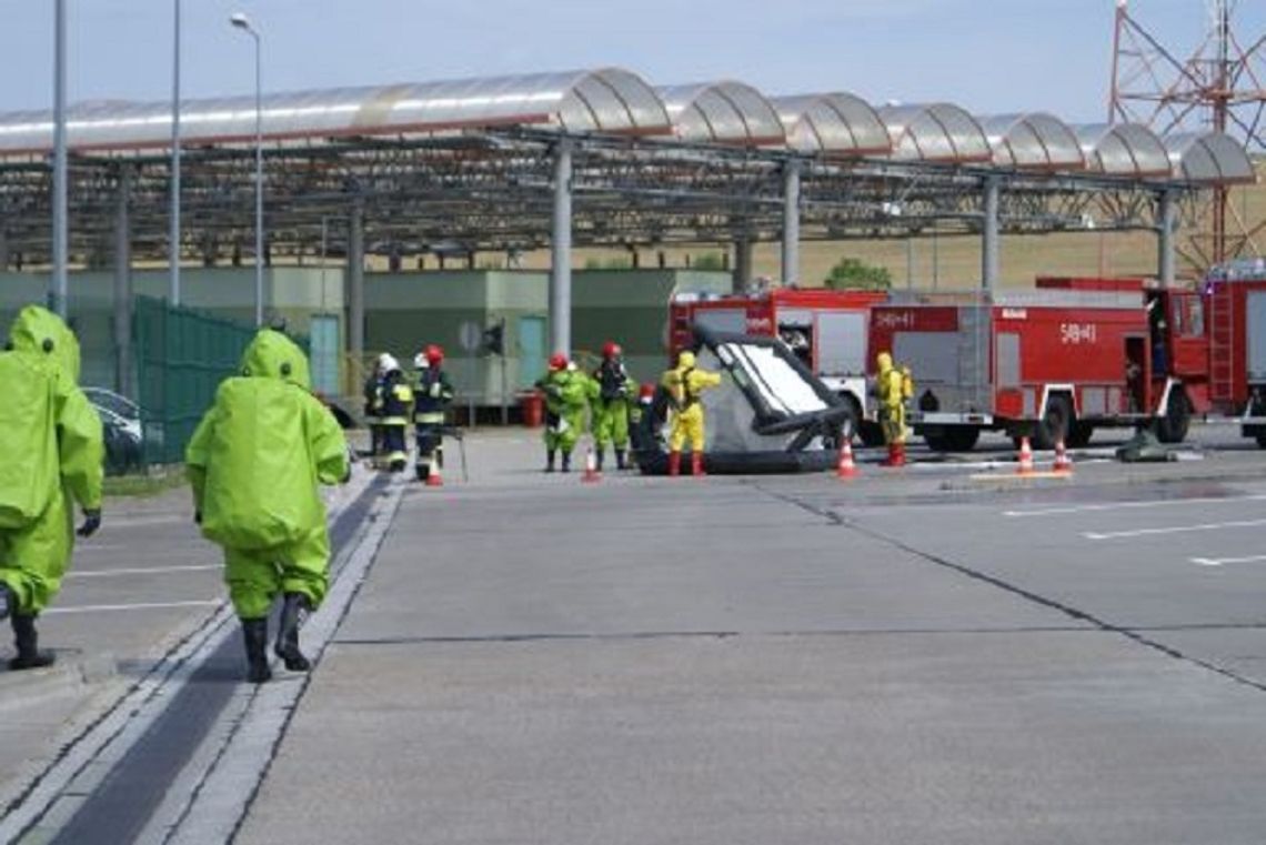 Zamojscy strażacy interweniowali na przejściu granicznym w Hrebennem